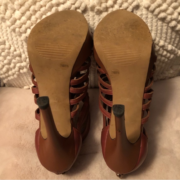 **LAST CHANCE- GUC Jessica Simpson Leather Gladiator Heels - Picture 7 of 8